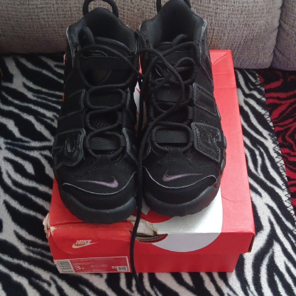 Nike Black and Purple Sneakers